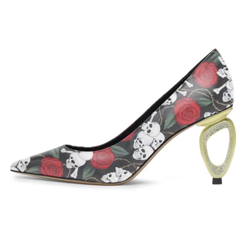 Milooey shoes Womens Classic Pointed Toe Pumps Chic High Heels Slip On Daily Shoes for Party Dating Dress Daily Size 4-16 US2