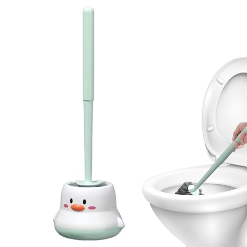Juego de Cepillo y Soporte para WC | Escobilla y Porta Limpiador de Inodoro | Kit de Limpieza Compacto para Manchas y Rincones Difíciles del Baño