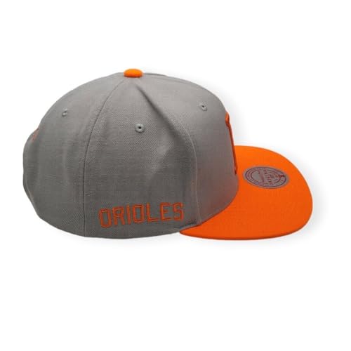 Mitchell & Ness Baltimore Orioles Gorra Snapback Gris miniatura 3