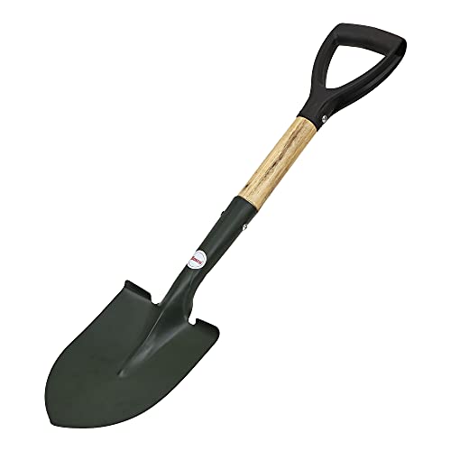Image of BOSCO Small Multi-Purpose Shovel for Outdoor, Gardening, Engineering, Camping&Construction Rust-Resistant Steel Blade Compact&Durable Tool for Digging,Lifting,Moving Heavy Duty Shovel with D Handle