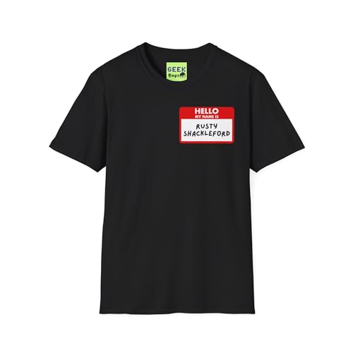 Rusty shackleford Unisex Cotton T-Shirt Black