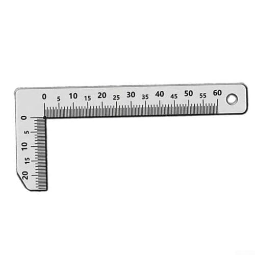 Jauge à chanfrein en acier inoxydable de 0 à 15 mm pour mesurer les angles intérieurs et extérieurs, outil d'étrier à 90 degrés compatible avec le traitement du verre et la fabrication mécanique