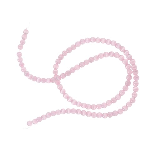 Bracelet perles oeil de chat homme extensible avec pendentif chat rond - 3