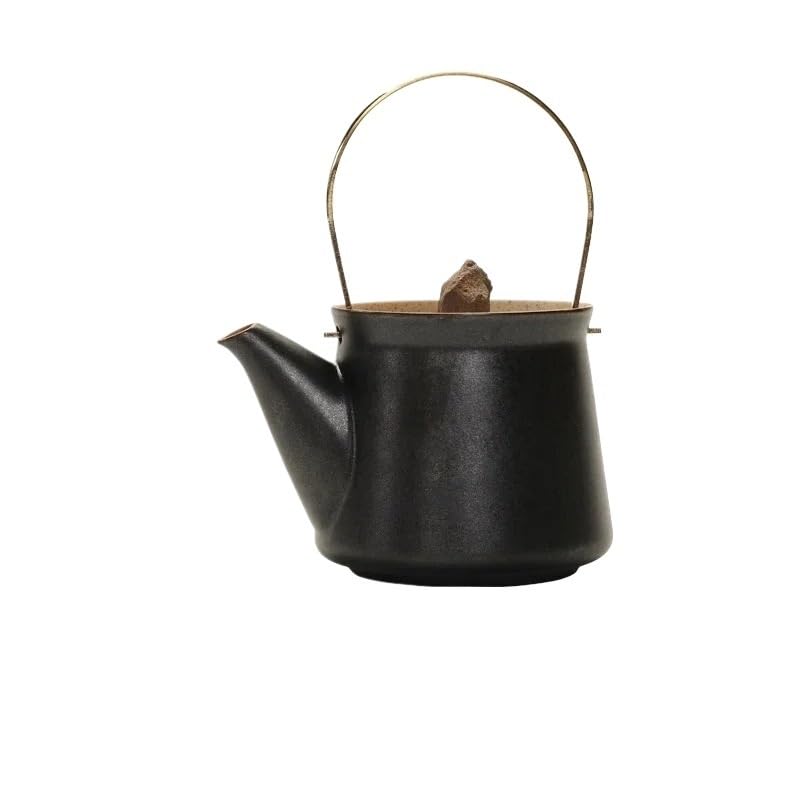 Infusor De Té Tetera Pequeña Tetera De Cerámica Tetera Individual Hecha A Mano Retro Horno Tazas De Té Teteras Juego De Té Olla Infusor Tazas De Té Teteras Tetera De Cocina(C)