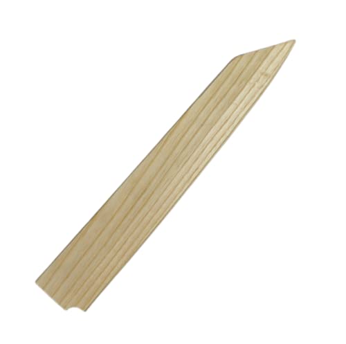 Aibote Handmade Natural White Maple Wood Japanese Chef Knives Magnetic Sheath Sakimaru Yanagiba Santoku Sakimaru Kiritsuke Deba EEL Knife Sheath Case Holder Wooden Cover (Kiritsuke,270MM)