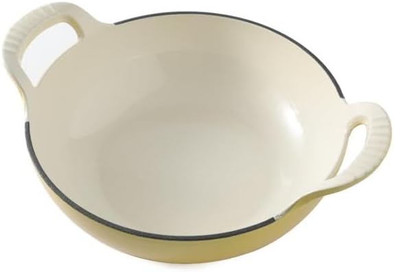 Joyful Cook Enameled Cast Iron Wok