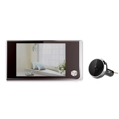 Buhdjfnke Mirilla Digital de 3,5 Pulgadas con Monitor LCD Gran Angular de 120°, de Seguridad para Puertas de 35 A 100 mm de Grosor B
