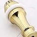 SING F LTD 2pcs Pull Cord Weight Handle Light Pull Handles Blind Pull with Rubber Ring and Connectors for Shower/Bathroom/Toilet/Fan Switch Silver and Gold
