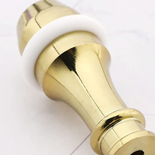 Image of SING F LTD 2pcs Pull Cord Weight Handle Light Pull Handles Blind Pull with Rubber Ring and Connectors for Shower /Bathroom /Toilet /Fan Switch Silver and Gold