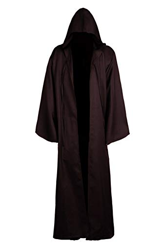 Joyshop Men & Kids Tunic Hooded Robe Halloween Cosplay Costume Ro...