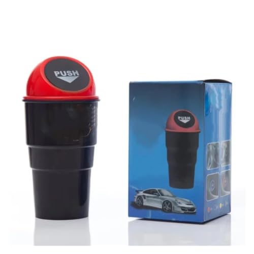 Basurero para coche de plastico negro para colgar en las puertas 4