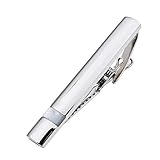 Owenqian Krawattenklammer Geschenk, Dekoration Accessoires Perlmutt Krawattenhalter Krawattenklammern für Männer Mode Herren Schmuck Krawattennadeln Pack mit Box