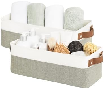 StorageWorks Narrow Storage Bins, Small Basket for Closet and She...