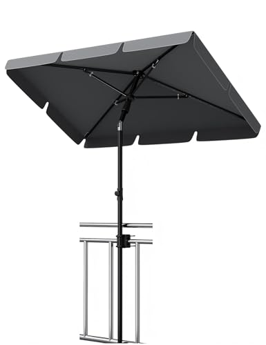 GarveeLife Parasol de balcon - 200 x 125 cm - Avec housse de...