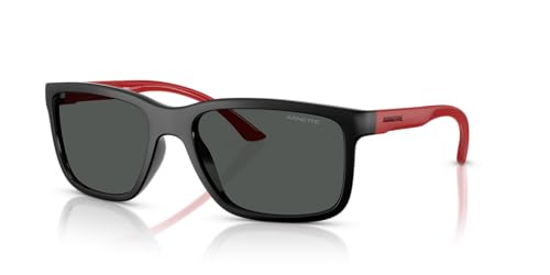 ARNETTE Man Sunglasses Black Matte/Shiny Frame, Dark Grey Lenses, 57MM2