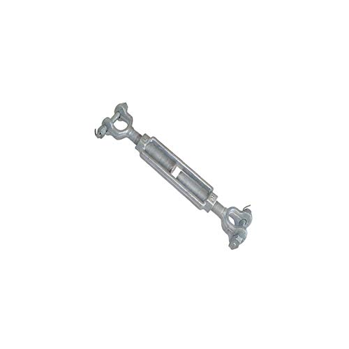 Tensor Quijada Quijada de 1/4 pulgadas x 4 pulgadas en acero galvanizado forjado para marina y bote miniatura 1