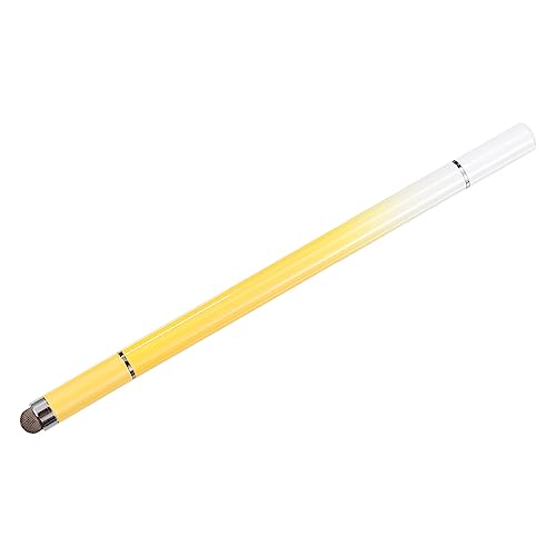 Penna Sfera con Stilo Punta 3 in 1 Inchiostro & Fine Disco & fibre Punte magnetici Penne per Tutti Touch Schermo Capacitivi Universale giallo