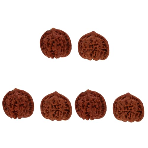 FOMIYES 6 Pcs Walnut Fitness Hand Play Walnut Hand Balls Walnut Massage Balls Acupoint Message Ball Hand Massager Hand Massage Ball Hand Exercise Balls Massage Roller for