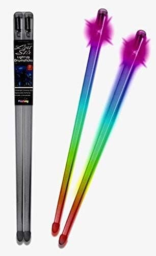Light Stix LED Light Up Drumsticks (Rainbow)