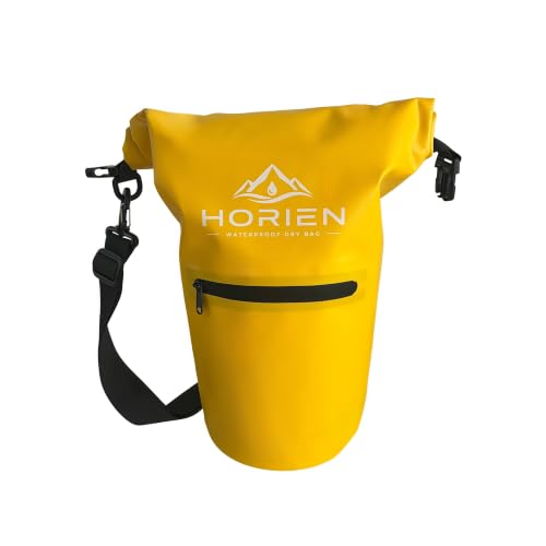 Bolsa seca impermeable HORIEN, mochila con cierre enrollable de 15 litros, ligera y flotante para camping, kayak, pesca y viajes miniatura 2