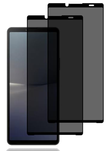 Protector Pantalla de Privacidad para Sony Xperia 10 V [2 Piezas], Cristal Vidrio Templado Antiespia, Dureza 9H, Anti-Rasguños, Sin Burbujas, Anti-Espía Protector Pantalla para Sony Xperia 10 V