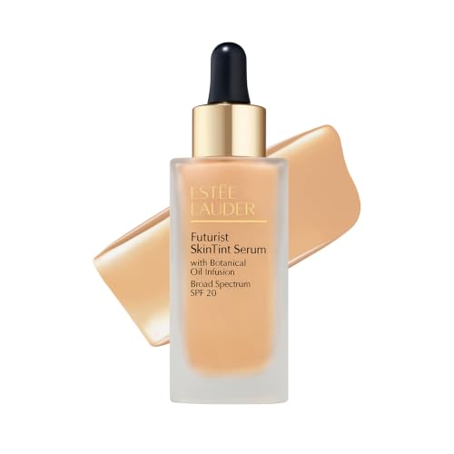 Estée Lauder Futurist Skin Tint Serum Foundation SPF 20 with Glycerin | Light Coverage, 1.0 Fl Oz, 1W1 Bone