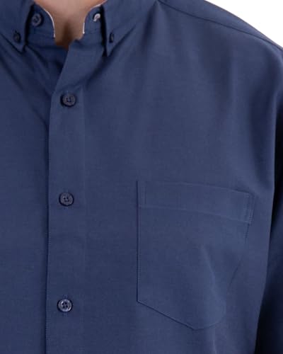 Image of Visive Mens Shirts Multi Packs Short Sleeve Button Down Dress Shirts Solid Color Big and Tall