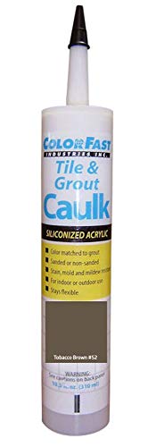 Color Fast Caulk Matched to Custom Building Products (Tobacco Brown Unsanded)
