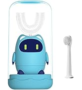 Kids Electric Toothbrushes, U Shaped Ultrasonic Automatic Toothbrush with 2 Brushing Heads, 3 Ult...