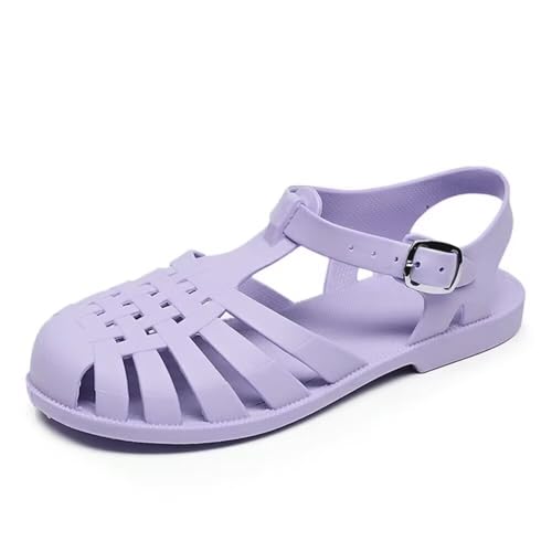 Image of Hee grand Crystal Jelly Heel Sandals for Women Summer Beach Jelly Shoes