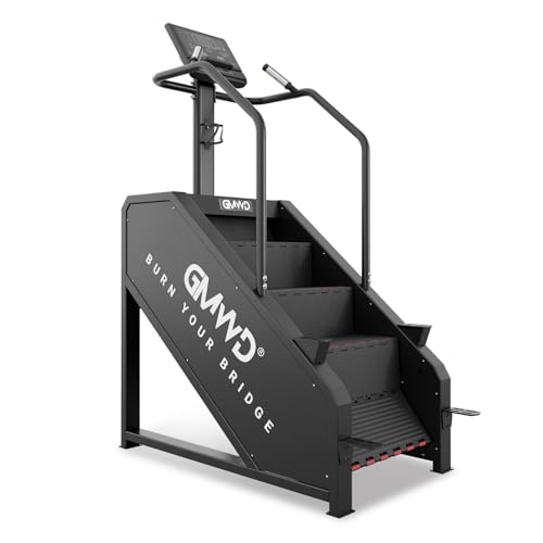 Stair Stepper Machine GMWD Stair Climber with LED Screen Commercial Grade Stair Stepper Exercise Mac
