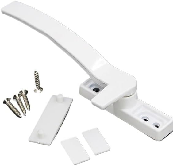 window handles, White Replacement Window Handles Left/Hand Zinc Alloy Hardware Door Handle(Right)