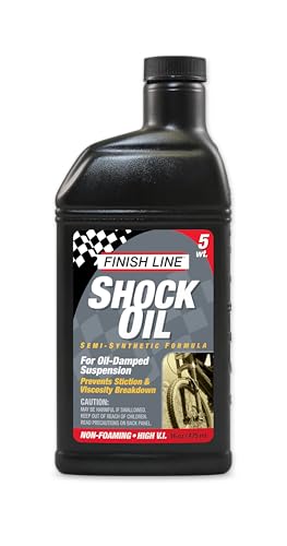Finish Line 5wt Suspension Shock Oil &ndash; Premium Semi-Synthetic Non-Foaming Fluid for All Bicycle...