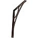 Ekena Millwork BKTM01X12X15SGLACO Metal Bracket, 1 1/2" W x 12" D x 15" H, Antiqued Copper