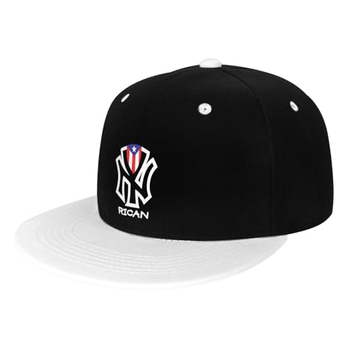Gorra ajustable snapback unisex con bandera NY Puerto Rico miniatura 3
