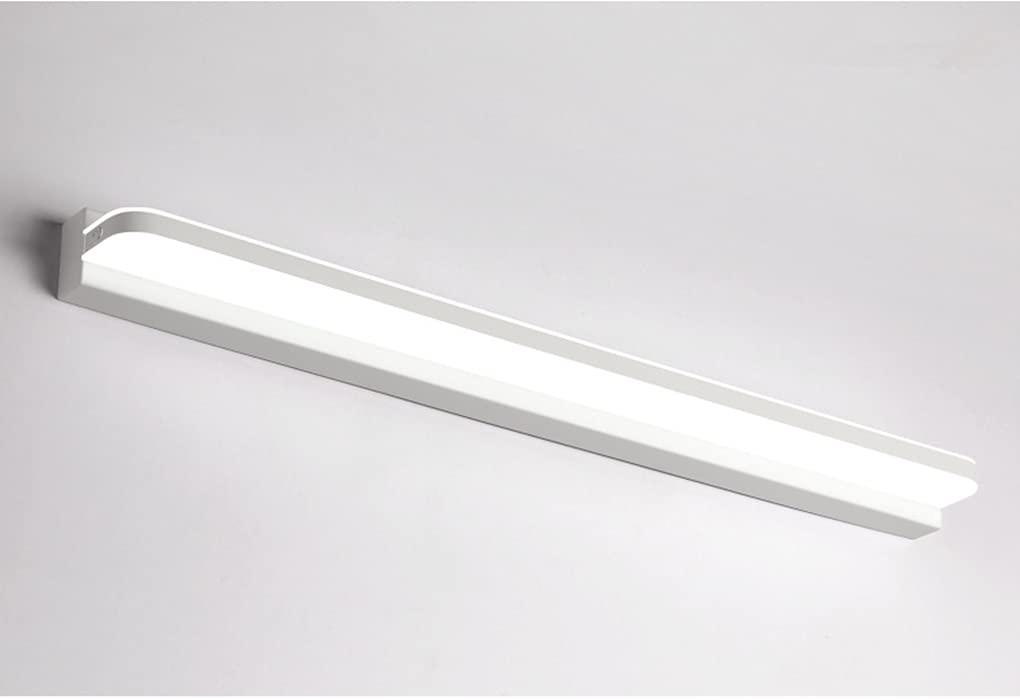Lampka nocna do szafki LED srebrna, 42 cm, nowoczesne lustro łazienkowe, białe 6000 K, wodoodporna lampa łazienkowa, lampa do makijażu, akrylowa lampa lustrzana, acce