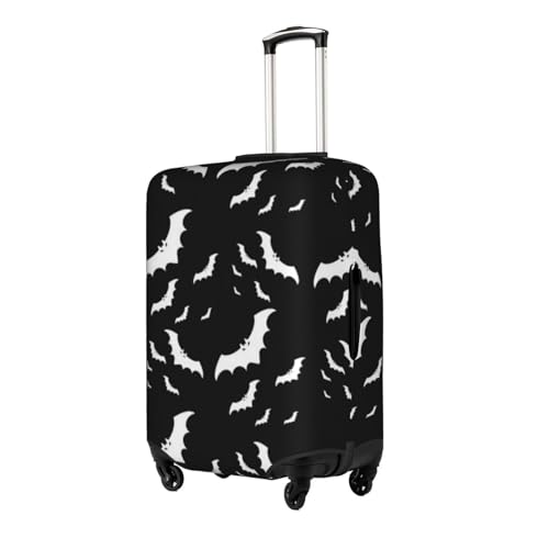Halloween Flying Bats Printed Luggage Cover Elastic, Washable, Universal Fit 18-32 Inch Travel Suitcase Cover Easy To Identify2