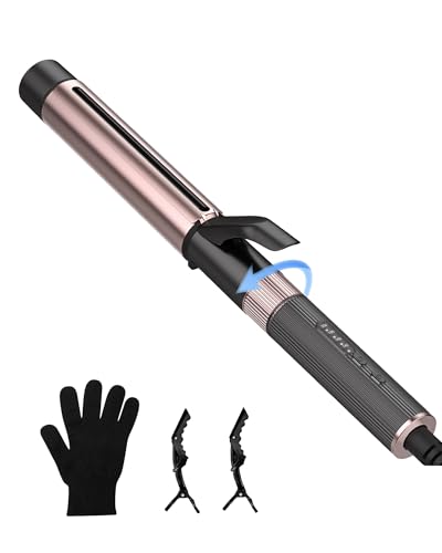 Ondulador de pelo de sirena para cabello largo y corto, rizador de pelo de 200 ℃, 30 segundos, calentamiento rápido, iónico, ondas de playa, ondas inmediatas, voltaje dual para viajes, hogar,