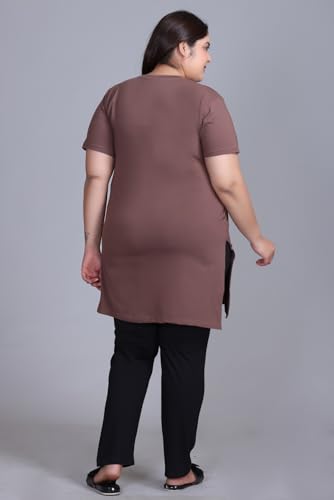 Image of In Love Women's Plus Size Graphic Printed Cotton Night Suit Set Short Sleeve
