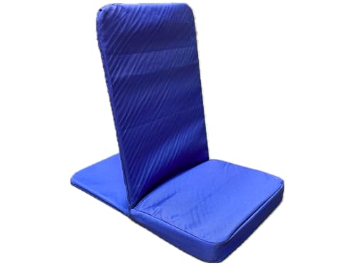 Image of Original BackJack-Made in THE USA- Royal Cotton Fabric Lightweight Floor Seating Chair for Gaming, Families, Parents, Daycare, Back Support, Reading, Yoga, Meditation, Dorm, School