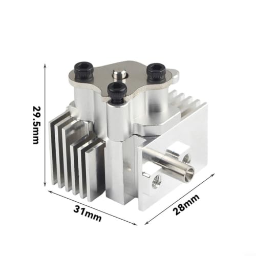 Bloc de refroidissement extrudeuse Ender-3 S1 anti-colmatage avec plaque