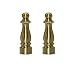 Creative Hobbies ELY1465 Solid Brass Finial for Lamp Shades 1-1/2 Inch Tall, Pack of 2