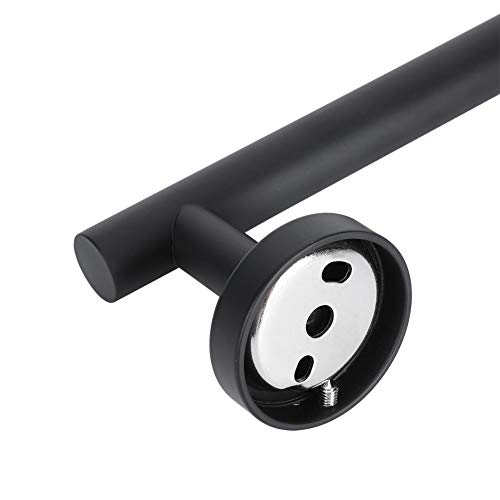 Matt Black Towel Holder For Bathroom, Bath Towel Bar, Kitchen Metal Single Towel Rack, Single Towel Hanger, Bathroom Accessories Hardware, Stainless Steel, 16 Inch, Wall Mounted #TOP5