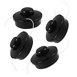 SEWOART Universal Grass Trimmer Head Dual-Line Replacement Easy Feed String Trimmer Head for All Terrain Lawn Mowers Outdoor Power Tool Accessory