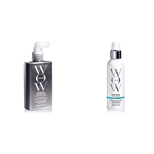 COLOR WOW Abrigo De Sueño Para Cabello Rizado, Milagro Húmedo Para Rizos Sin Encrespamiento, Sin Fragancia, 200 Mililitro & Tónico Biónico, Cocktail De Coco, 200 Mililitro