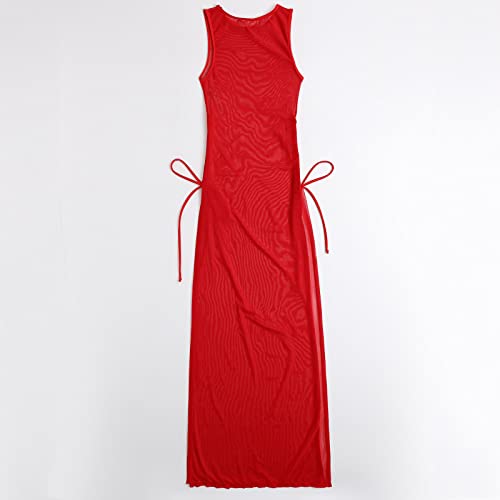 Strandponcho dames chiffon: doorzichtige bikini cover up strandjurk - sexy transparante strandjurk lange mesh jurk… - Image 8