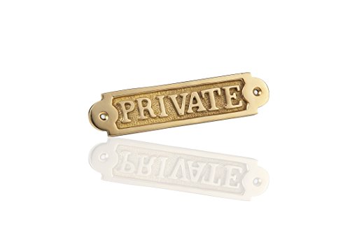 EL REMITGER Chapa de Latón Private Decoración Marinera para Hogar Cover