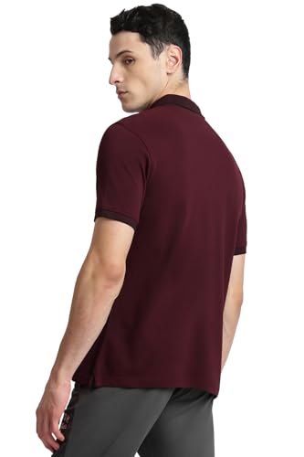 Image of Reebok Men's Jacquard Collar Polo T-Shirt, Smart Casual Regular Fit Polo Tee with Premium Detailing for Work and Weekend Wear
