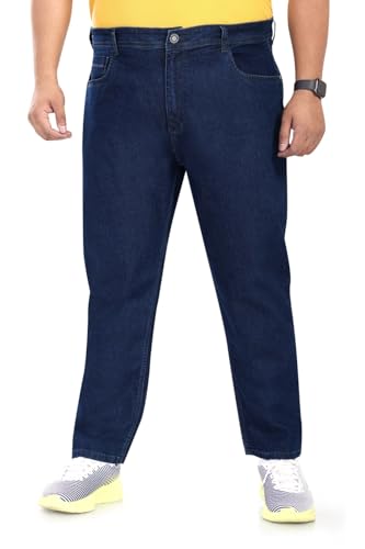 Image of Pluss Tribe - Plus Size Jeans for Men - Denim Jeans - Ideal for Casual, Office Available Sizes : 40 to 52