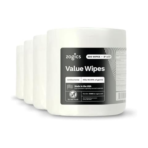 Zogics Value Wipes - 4 Rolls/Case Cover